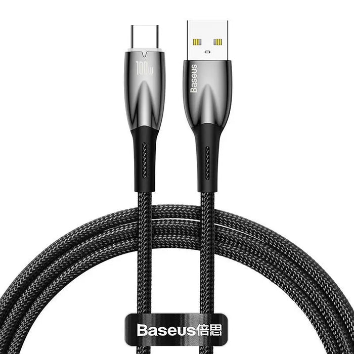 USB cable for USB-C Baseus Glimmer Series 100W 1m (Black) - USB to USB-C<<<USB cables<<<GSM