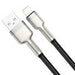 USB cable for Lightning Baseus Cafule 2.4A 0,25m (black) - USB to Lightning<<<USB cables<<<GSM