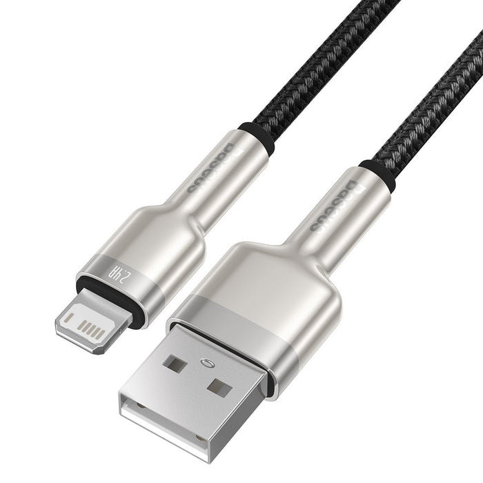 USB cable for Lightning Baseus Cafule 2.4A 0,25m (black) - USB to Lightning<<<USB cables<<<GSM