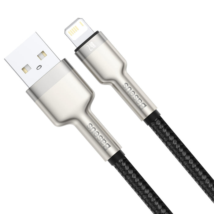 USB cable for Lightning Baseus Cafule 2.4A 0,25m (black) - USB to Lightning<<<USB cables<<<GSM