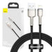 USB cable for Lightning Baseus Cafule 2.4A 1m (black) - USB to Lightning<<<USB cables<<<GSM