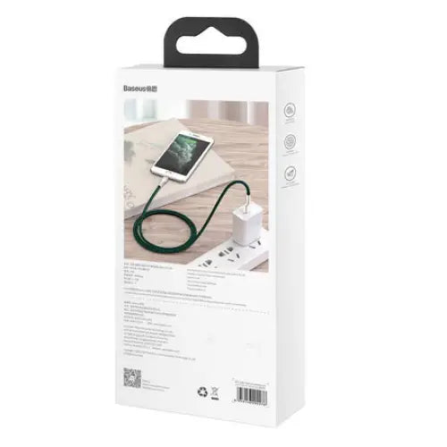 USB cable for Lightning Baseus Cafule 2.4A 2m (green) - USB to Lightning<<<USB cables<<<GSM Accessories<<<InnproXML