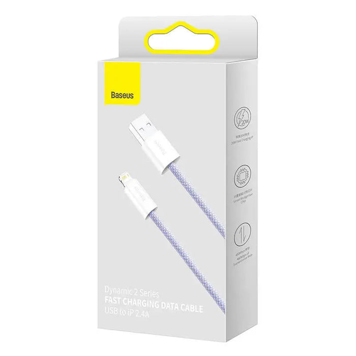 USB cable for Lightning Baseus Dynamic 2 Series 2.4A 2m (purple) - USB to Lightning<<<USB cables<<<GSM