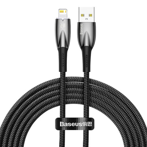USB cable for Lightning Baseus Glimmer Series 2.4A 2m (Black) - USB to Lightning<<<USB cables<<<GSM