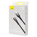 USB cable for Lightning Baseus Glimmer Series 2.4A 2m (Black) - USB to Lightning<<<USB cables<<<GSM