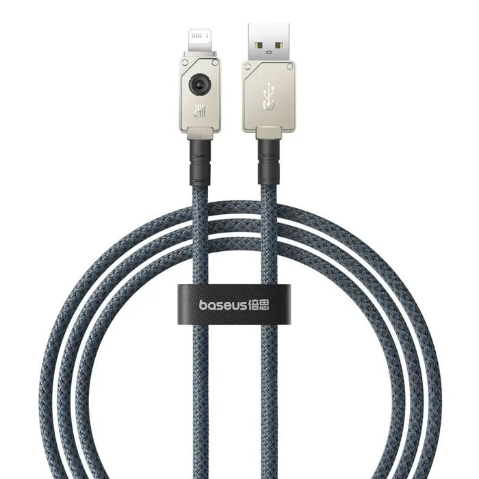 USB cable - Lightning Baseus Unbreakable 2.4A 480Mbps 1m - white - Cell phone cables<<<HurtelXML&&&USB