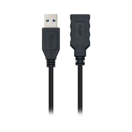 USB Cable NANOCABLE 10.01.090 Black - Компютър Кабели и адаптери<<<Компютри| Електроника<<<BigBuy&&&USB