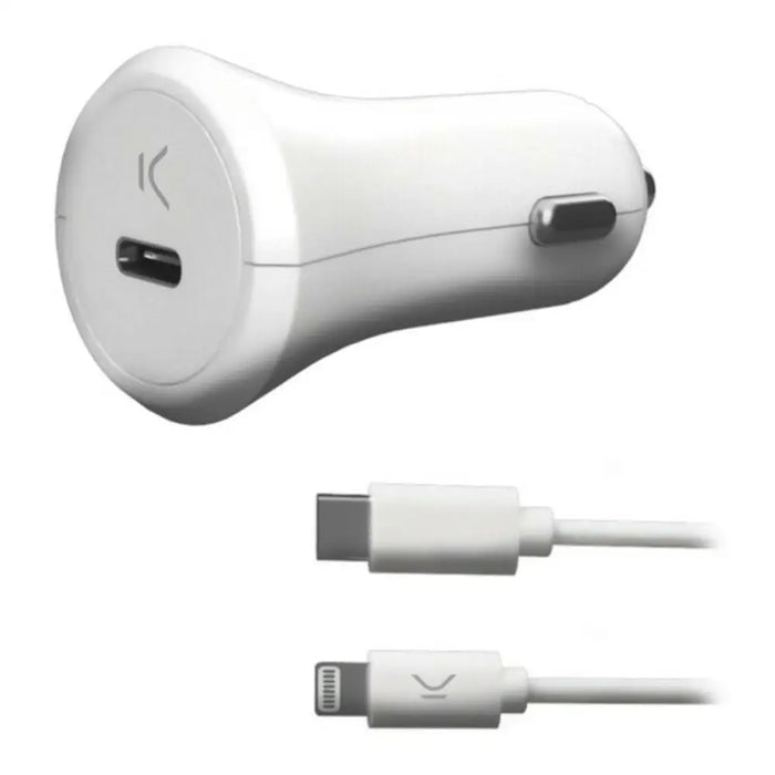 USB Car Charger KSIX Apple-compatible 18W - Електроника GPS и Автомобил<<<Компютри| Електроника<<<BigBuy&&&USB зарядни