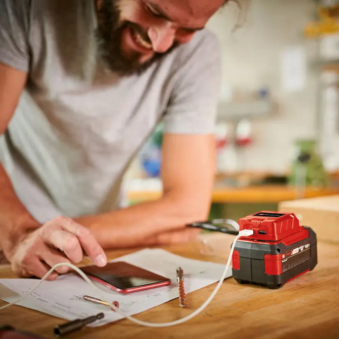 USB CHARGER FOR BATTERIES FROM POWER X-CHANGE SERIES EINHELL TC-CP 18 Li USB - Solo - Батерии и зарядни<<<Шлайф