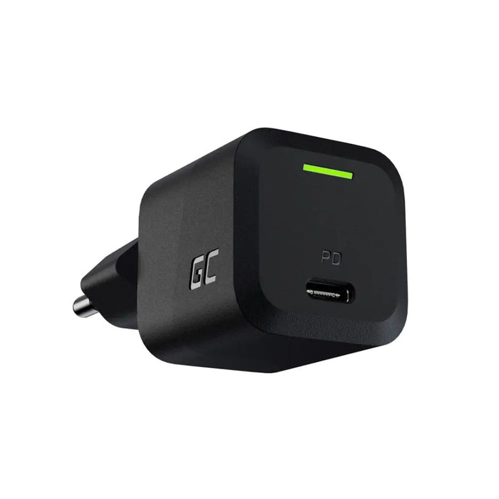 USB Charger Green Cell PowerGaN 33 W PD 3.0 QC 3.0 1x USB-C black - ChargersLAD-SIC<<<Power supplies