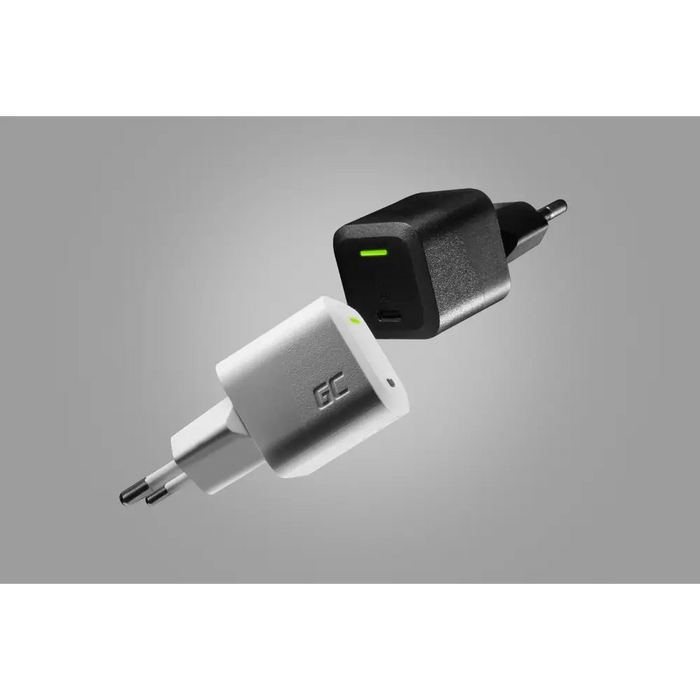 USB Charger Green Cell PowerGaN 33 W PD 3.0 QC 3.0 1x USB-C black - ChargersLAD-SIC<<<Power supplies