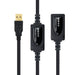 USB Extension Cable NANOCABLE 10.01.0213 Black 15 m - Компютър Кабели и адаптери<<<Компютри| Електроника<<<BigBuy&&&USB