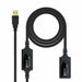 USB Extension Cable NANOCABLE 10.01.0213 Black 15 m - Компютър Кабели и адаптери<<<Компютри| Електроника<<<BigBuy&&&USB