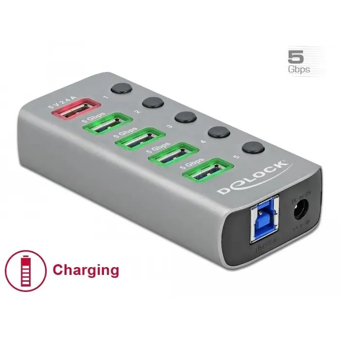 USB Hub 4 ports DELOCK-63262 - USB хъбове<<<Компютърна периферия<<<ValiAPI