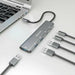 USB Hub Aisens A109-0857 Grey (1 Unit) - Компютър Мрежи и компоненти<<<Компютри| Електроника<<<BigBuy&&&HUB