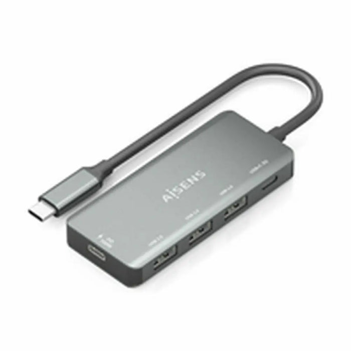 USB Hub Aisens A109-0945 Grey 100 W - Компютър Мрежи и компоненти<<<Компютри| Електроника<<<BigBuy&&&HUB USB<<<Компютър