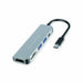 USB Hub Conceptronic 6 in 1 Grey Aluminium - Компютър Мрежи и компоненти<<<Компютри| Електроника<<<BigBuy&&&HUB