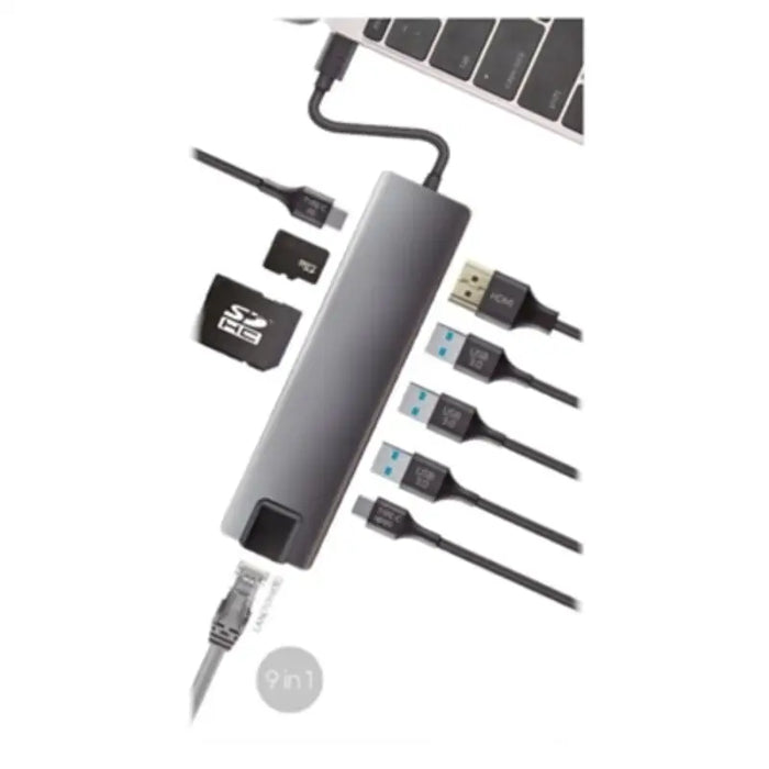 USB Hub CoolBox COO-DOCK-01 Grey - Компютър Мрежи и компоненти<<<Компютри| Електроника<<<BigBuy&&&HUB USB<<<Компютър