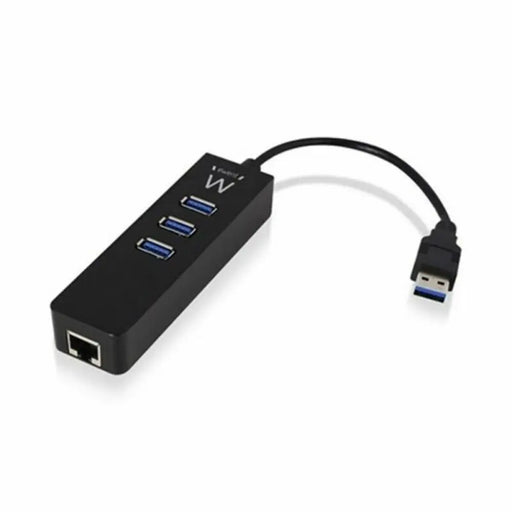 USB Hub Ewent AAOAUS0127 3 x USB 3.1 RJ45 Plug and Play - Компютър Мрежи и компоненти<<<Компютри|