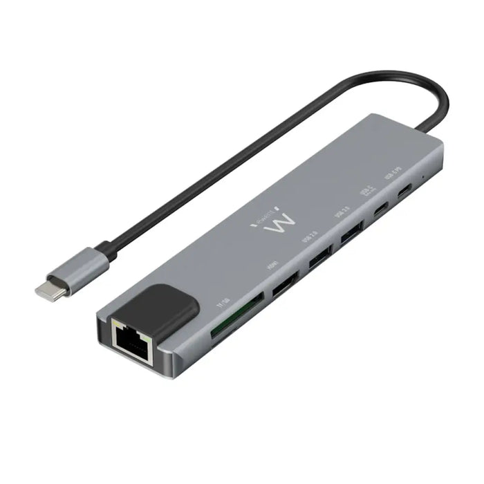 USB Hub Ewent EW1146 Grey - Компютър Мрежи и компоненти<<<Компютри| Електроника<<<BigBuy&&&HUB USB<<<Компютър Мрежи и