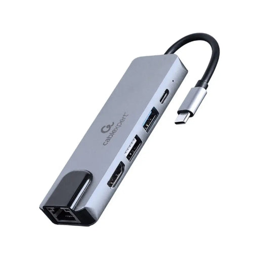 USB Hub GEMBIRD A-CM-COMBO5-04 Silver - Компютър Мрежи и компоненти<<<Компютри| Електроника<<<BigBuy&&&HUB