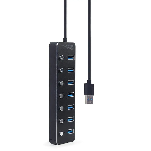 USB Hub GEMBIRD UHB-U3P7P-01 Black - HUB USB<<<Компютър Мрежи и компоненти<<<Компютри| Електроника<<<BigBuy&&&USB