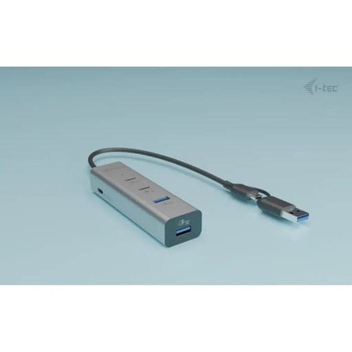 USB Hub i-Tec CAHUBMETAL2A2CPD Silver - Компютър Мрежи и компоненти<<<Компютри| Електроника<<<BigBuy&&&HUB