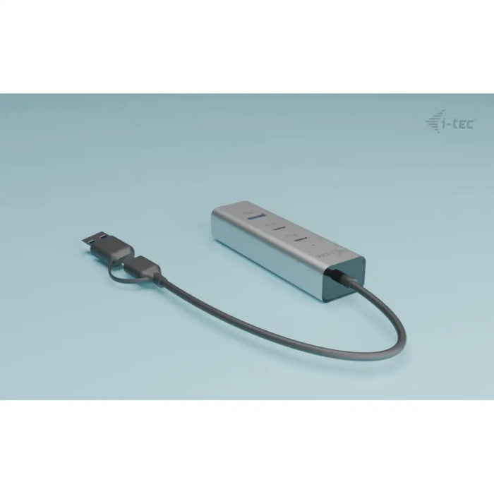 USB Hub i-Tec CAHUBMETAL2A2CPD Silver - Компютър Мрежи и компоненти<<<Компютри| Електроника<<<BigBuy&&&HUB