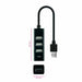 USB Hub NANOCABLE 10.16.4404 Black (1 Unit) - Компютър Мрежи и компоненти<<<Компютри| Електроника<<<BigBuy&&&HUB