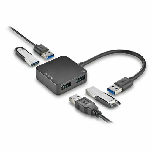USB Hub NGS IHUB3.0TINY Black - Компютър Мрежи и компоненти<<<Компютри| Електроника<<<BigBuy&&&HUB USB<<<Компютър Мрежи