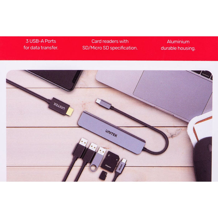 USB Hub Unitek H1118A 100 W - HUB USB<<<Компютър Мрежи и компоненти<<<Компютри| Електроника<<<BigBuy&&&USB