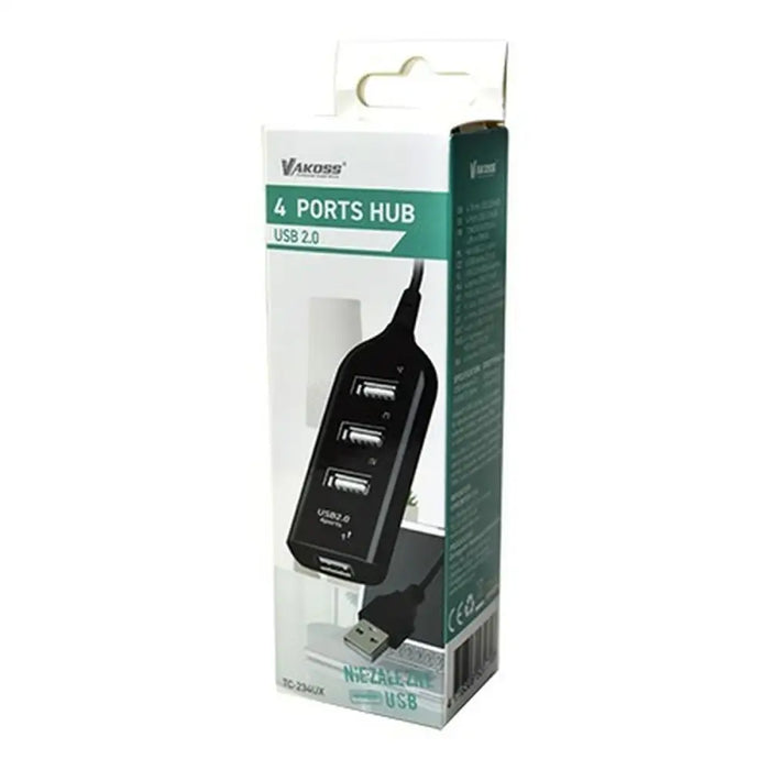 USB Hub Vakoss TC-234UX White Black - HUB USB<<<Компютър Мрежи и компоненти<<<Компютри| Електроника<<<BigBuy&&&USB