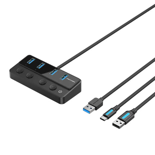 USB Hub Vention CHWBF Black - Компютър Мрежи и компоненти<<<Компютри| Електроника<<<BigBuy&&&HUB USB<<<Компютър Мрежи и