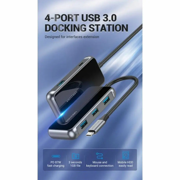 USB Hub Vention TFDHB - Компютър Мрежи и компоненти<<<Компютри| Електроника<<<BigBuy&&&HUB USB<<<Компютър Мрежи и