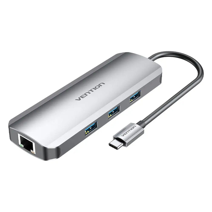 USB Hub Vention TOLHB 100 W Silver - Компютър Мрежи и компоненти<<<Компютри| Електроника<<<BigBuy&&&HUB USB<<<Компютър