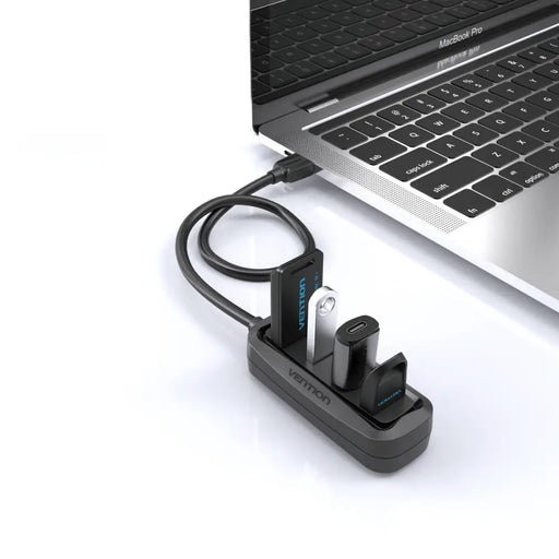 USB Hub Vention VAS-J43-B015 Black (1 Unit) - Компютър Мрежи и компоненти<<<Компютри| Електроника<<<BigBuy&&&HUB
