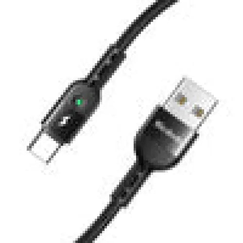USB Spring Cable to USB-C Mcdodo Omega CA-6420 1.8m (Black) - USB to USB-C<<<USB cables<<<GSM Accessories<<<InnproXML