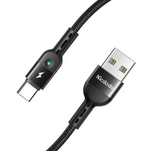 USB Spring Cable to USB-C Mcdodo Omega CA-6420 1.8m (Black) - USB to USB-C<<<USB cables<<<GSM Accessories<<<InnproXML
