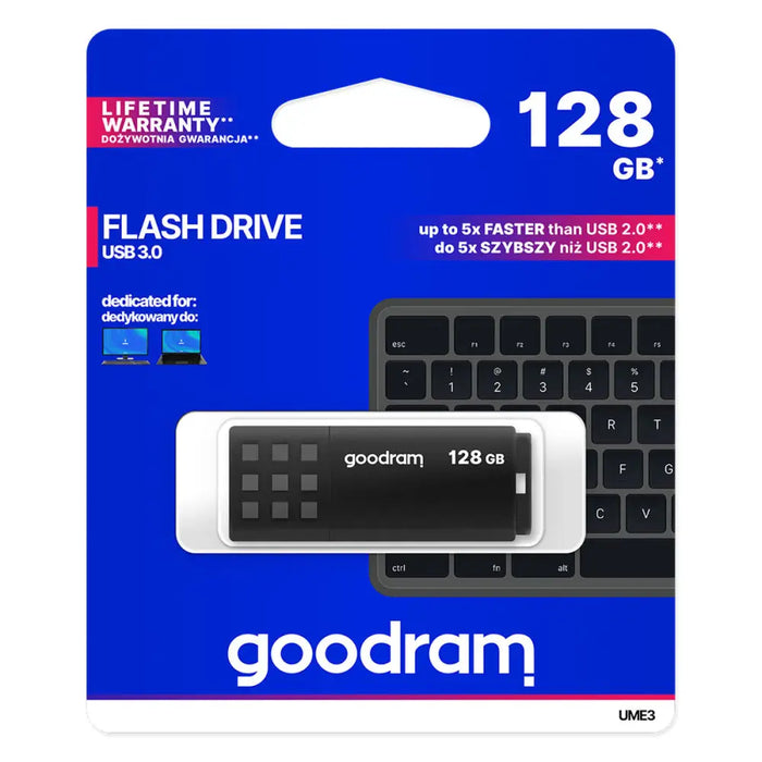 USB stick GoodRam UME3 Black 128 GB (1 Unit) - USB флаш устройства<<<Компютър Мрежи и компоненти<<<Компютри|