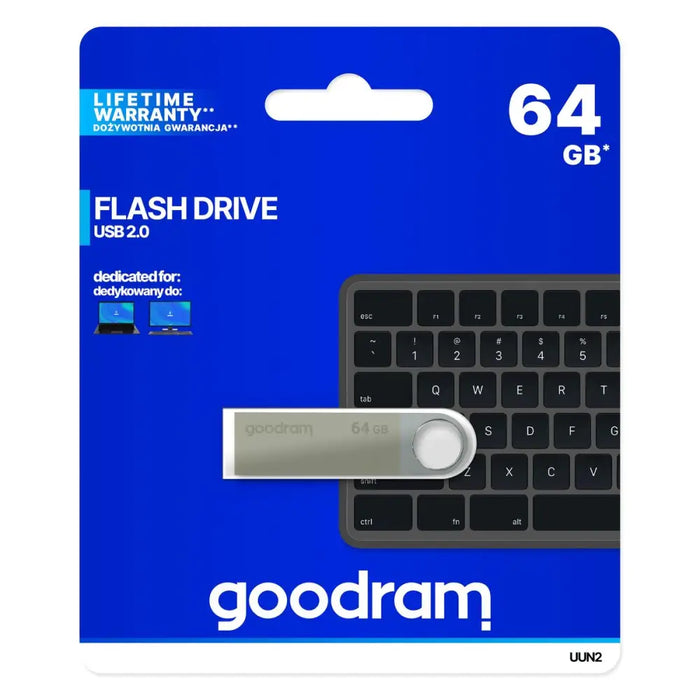 USB stick GoodRam UUN2-0640S0R11 Silver 64 GB - USB флаш устройства<<<Компютър Мрежи и компоненти<<<Компютри|