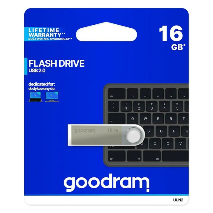 USB stick GoodRam UUN2 Silver 16 GB - USB флаш устройства<<<Компютър Мрежи и компоненти<<<Компютри|