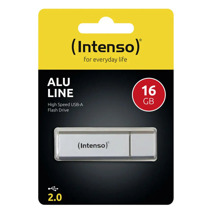 USB stick INTENSO Alu Line Silver 16 GB - Компютър Мрежи и компоненти<<<Компютри| Електроника<<<BigBuy&&&USB флаш