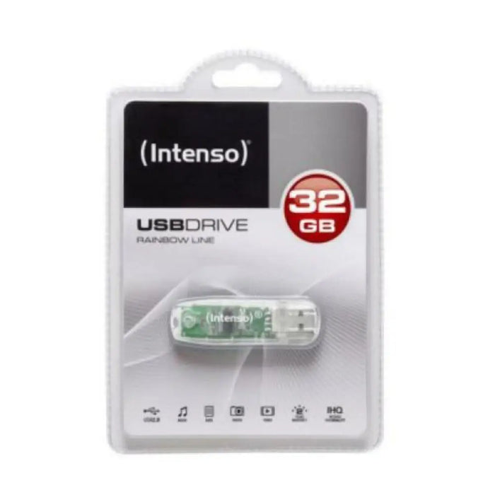 USB stick INTENSO Rainbow Line 32 GB Transparent 32 GB USB stick - Компютър Мрежи и компоненти<<<Компютри|