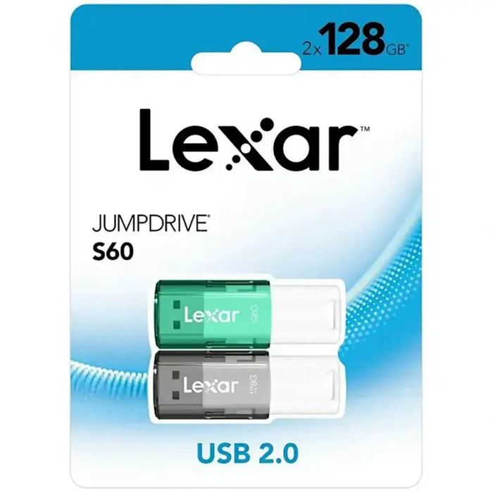 USB stick Lexar JUMPDRIVE S60 Green Grey 128 GB - Компютър Мрежи и компоненти<<<Компютри| Електроника<<<BigBuy&&&USB