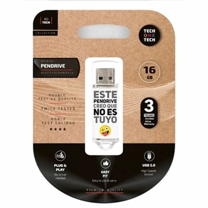 USB stick Tech One Tech TEC4007 16 GB - Компютър Мрежи и компоненти<<<Компютри| Електроника<<<BigBuy&&&USB флаш