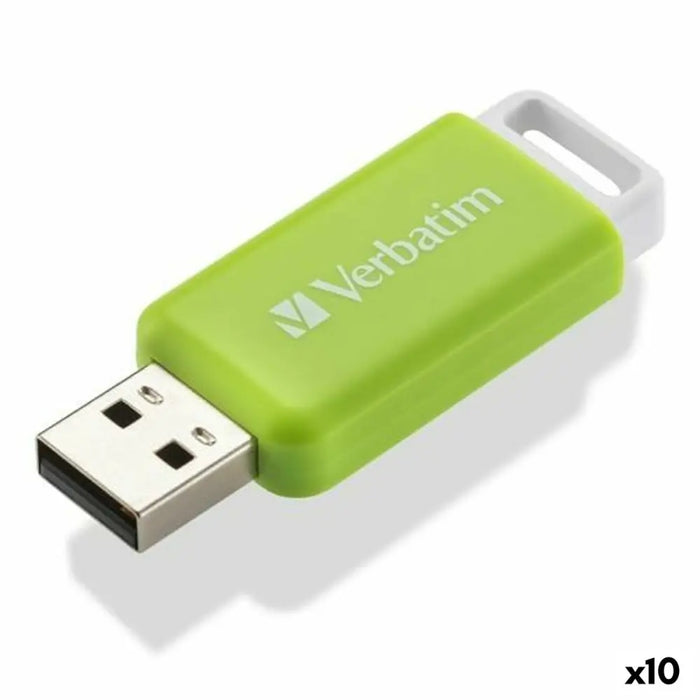 USB stick Verbatim V DATABAR Black 32 GB (10 Units) - Компютър Мрежи и компоненти<<<Компютри|