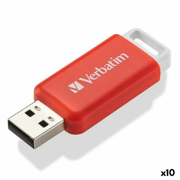 USB stick Verbatim V Databar Red 16 GB - Компютър Мрежи и компоненти<<<Компютри| Електроника<<<BigBuy&&&USB флаш