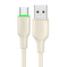 USB to USB-C Cable Mcdodo CA-4750 with LED light 1.2m (beige) - USB to USB-C<<<USB cables<<<GSM Accessories<<<InnproXML