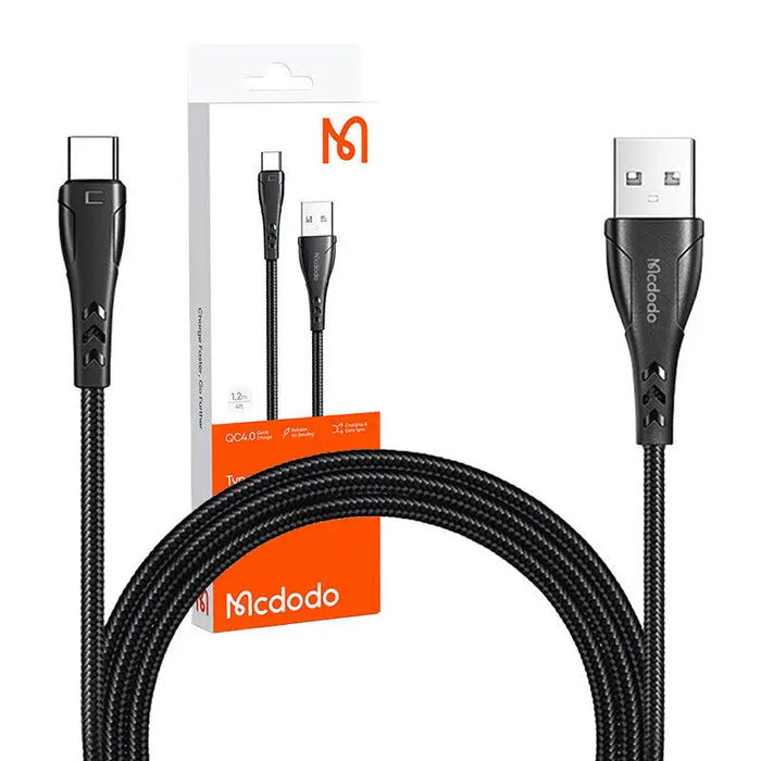 USB to USB-C cable Mcdodo CA-7461 1.2m (black) - USB to USB-C<<<USB cables<<<GSM Accessories<<<InnproXML