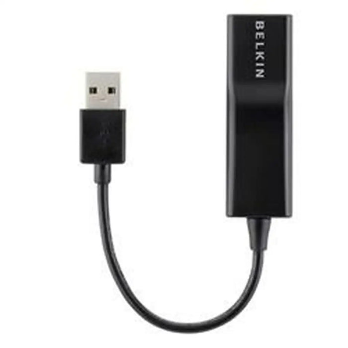 USB to Ethernet Adapter Belkin F4U047BT Black - Компютър Кабели и адаптери<<<Компютри| Електроника<<<BigBuy&&&Мрежови